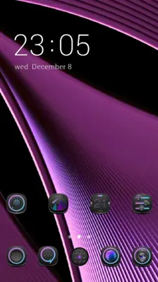 Purple tech business theme for Galaxy s8 android App screenshot 2